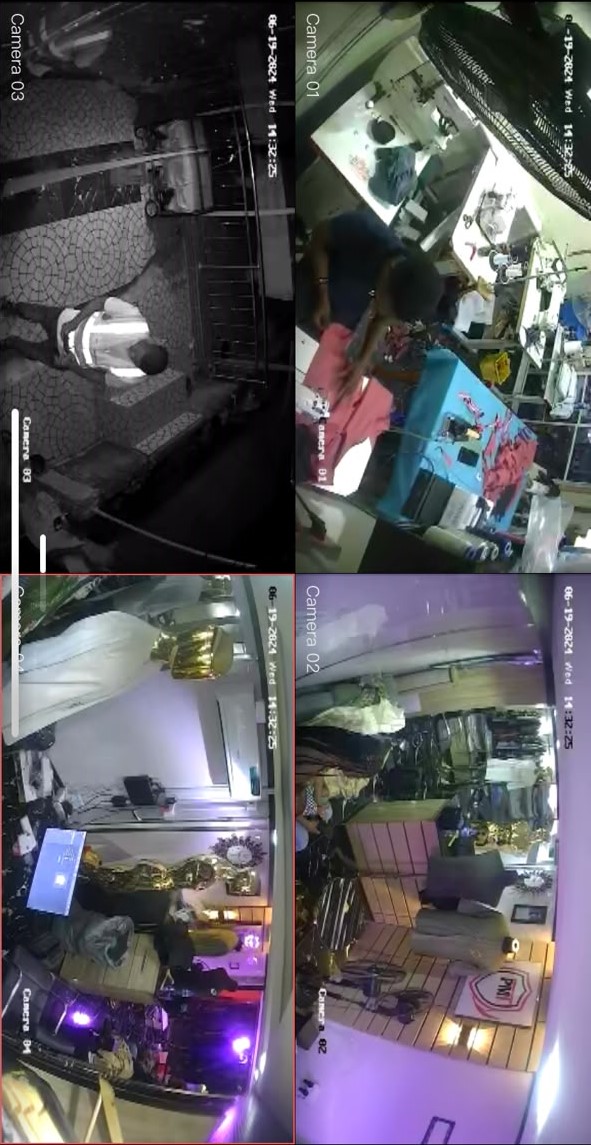 CCTV security system installation.